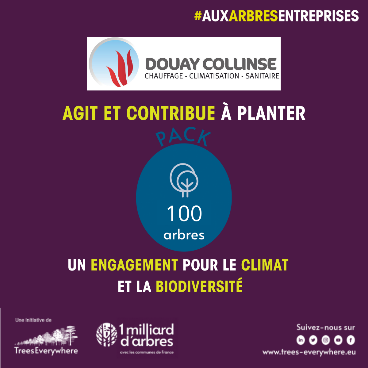 image sur l'engagement pour le climat et la biodiversité de l'entreprise Douay Collinse